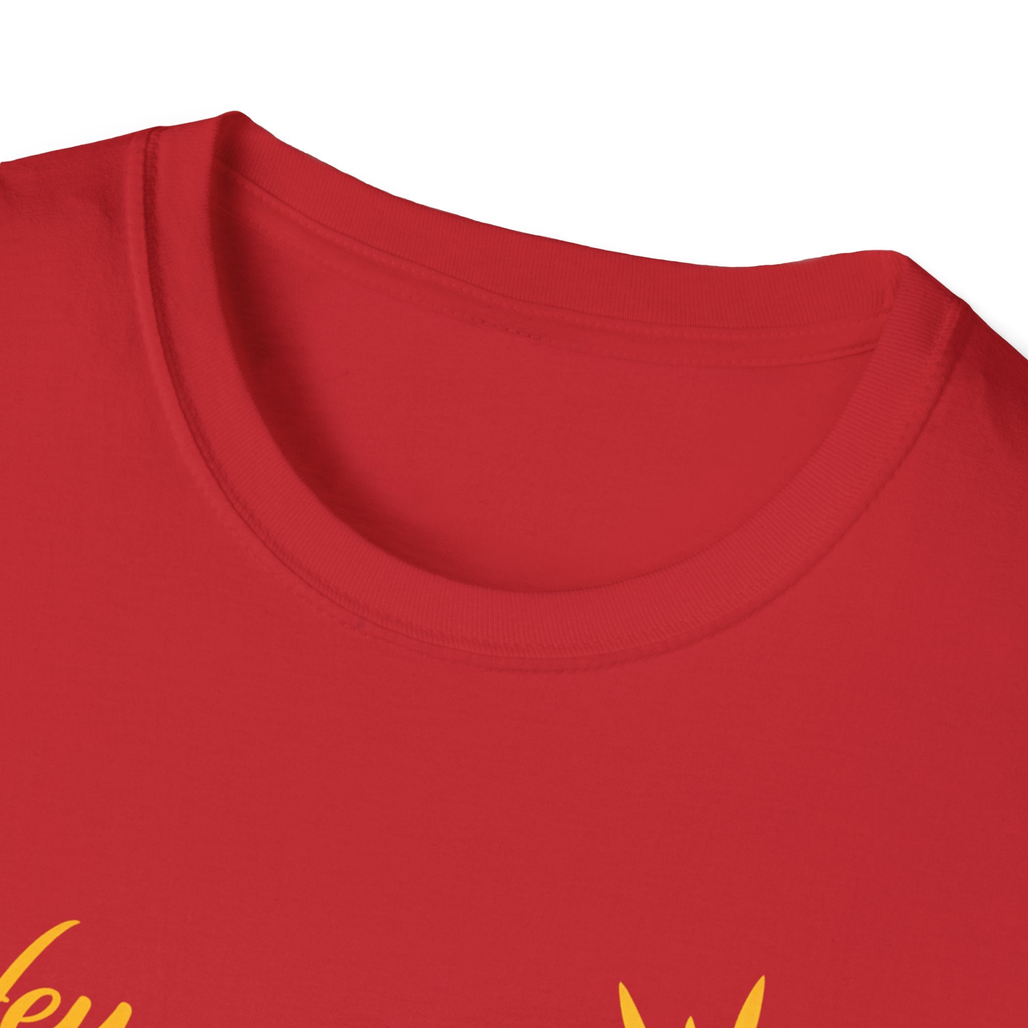 Hey Sunshine T‑Shirt — Bright Sun Script Tee for Women & Men