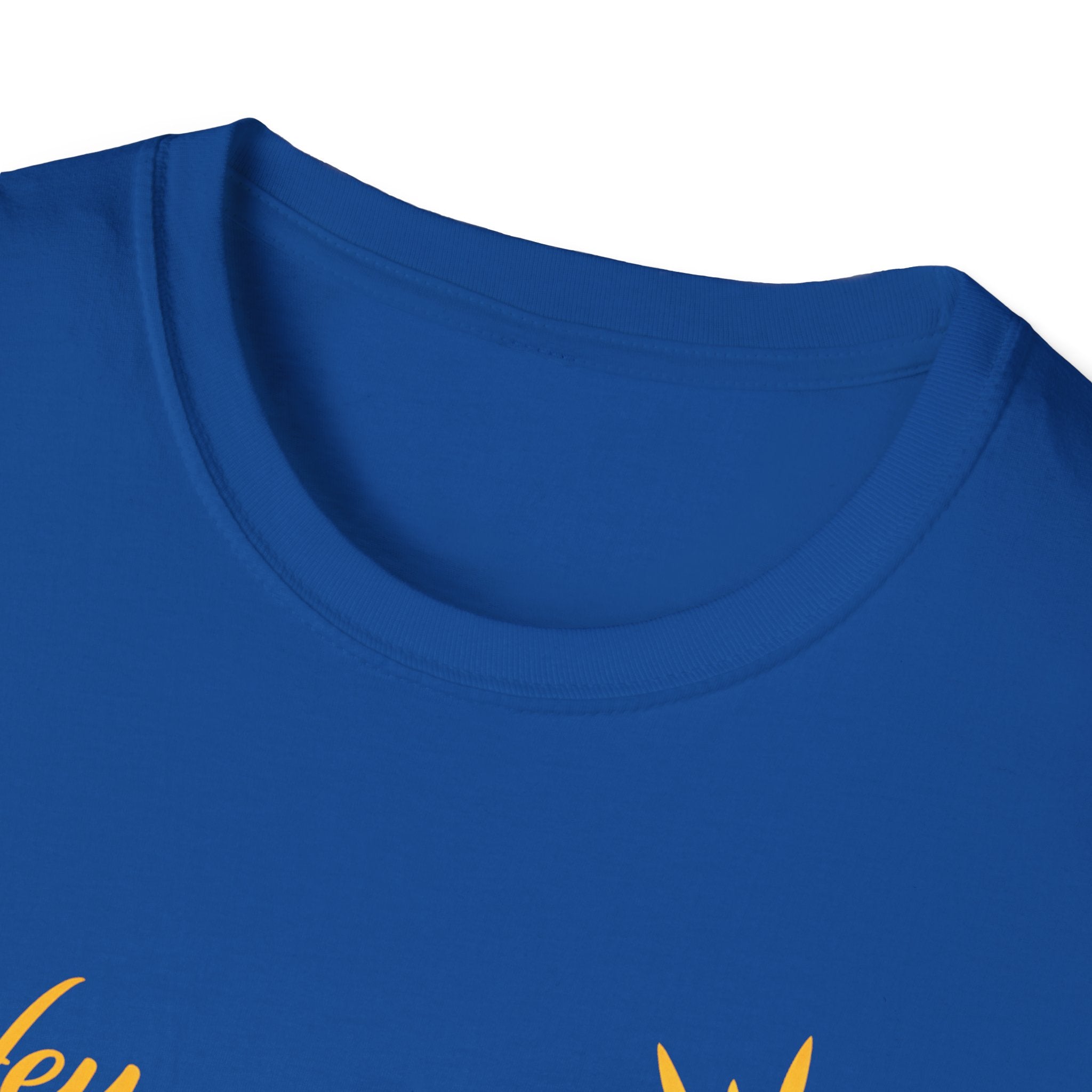 Hey Sunshine T‑Shirt — Bright Sun Script Tee for Women & Men