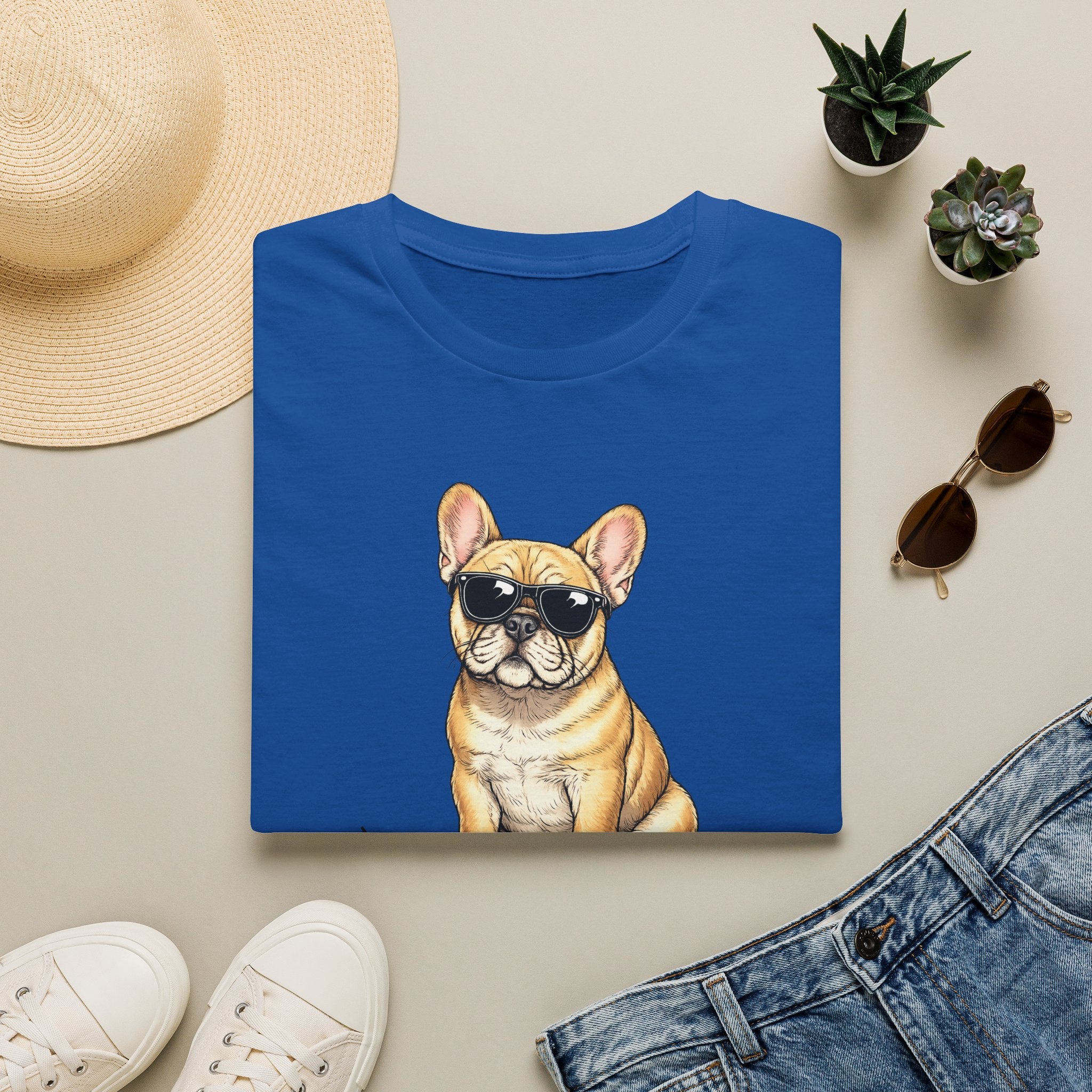 French Bulldog Sunglasses T-Shirt — Cute Cool Dog Tee
