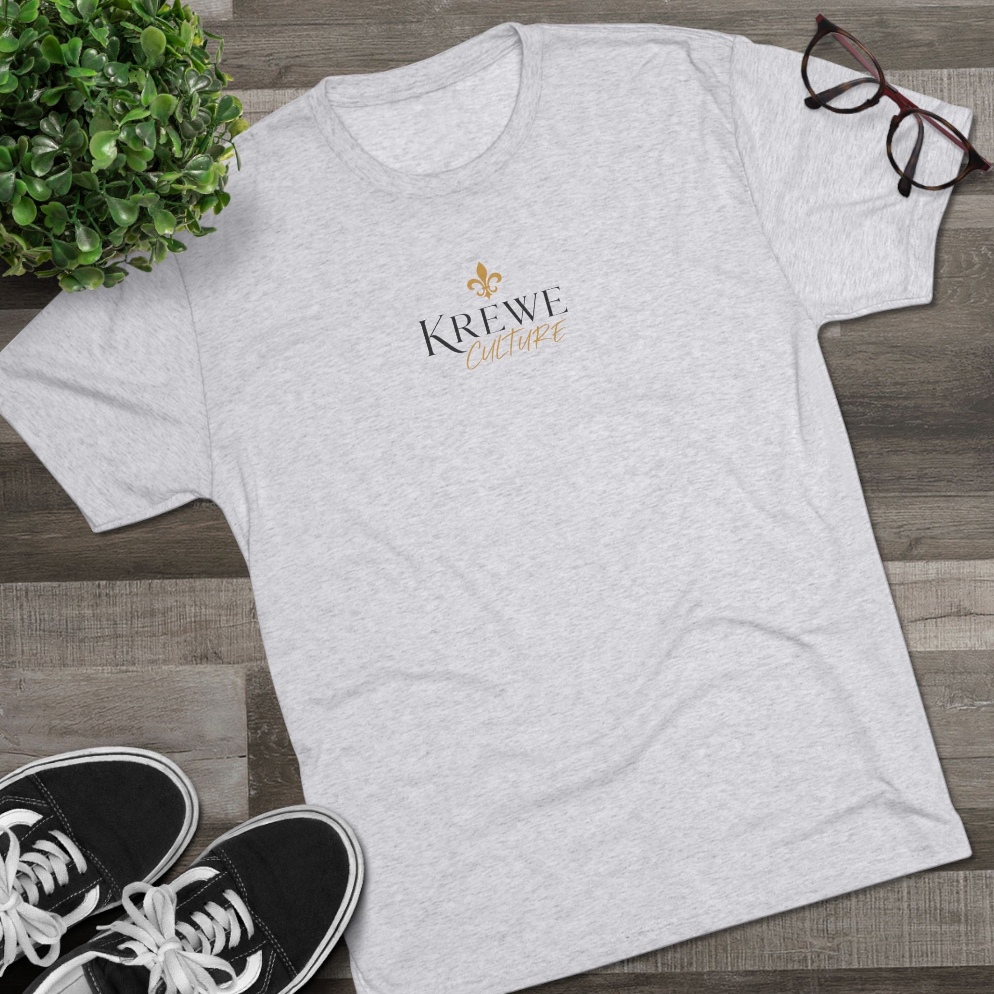 Crew Tee — "Krewe Couture" Front Logo & "Culture Is Everything" Back Graphic