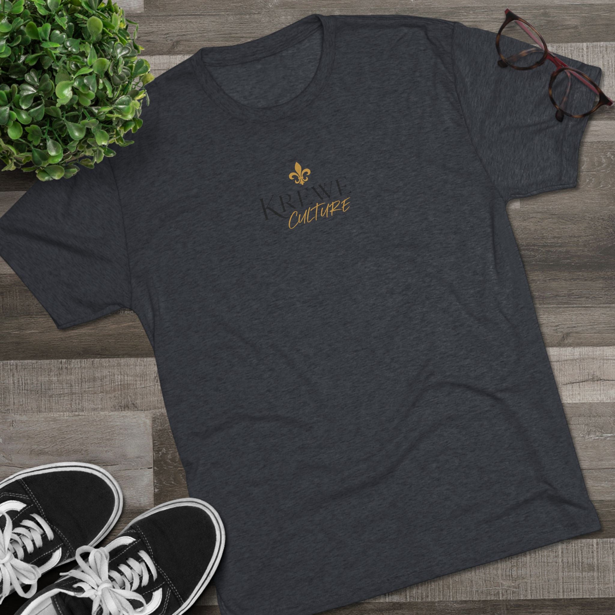 Crew Tee — "Krewe Couture" Front Logo & "Culture Is Everything" Back Graphic