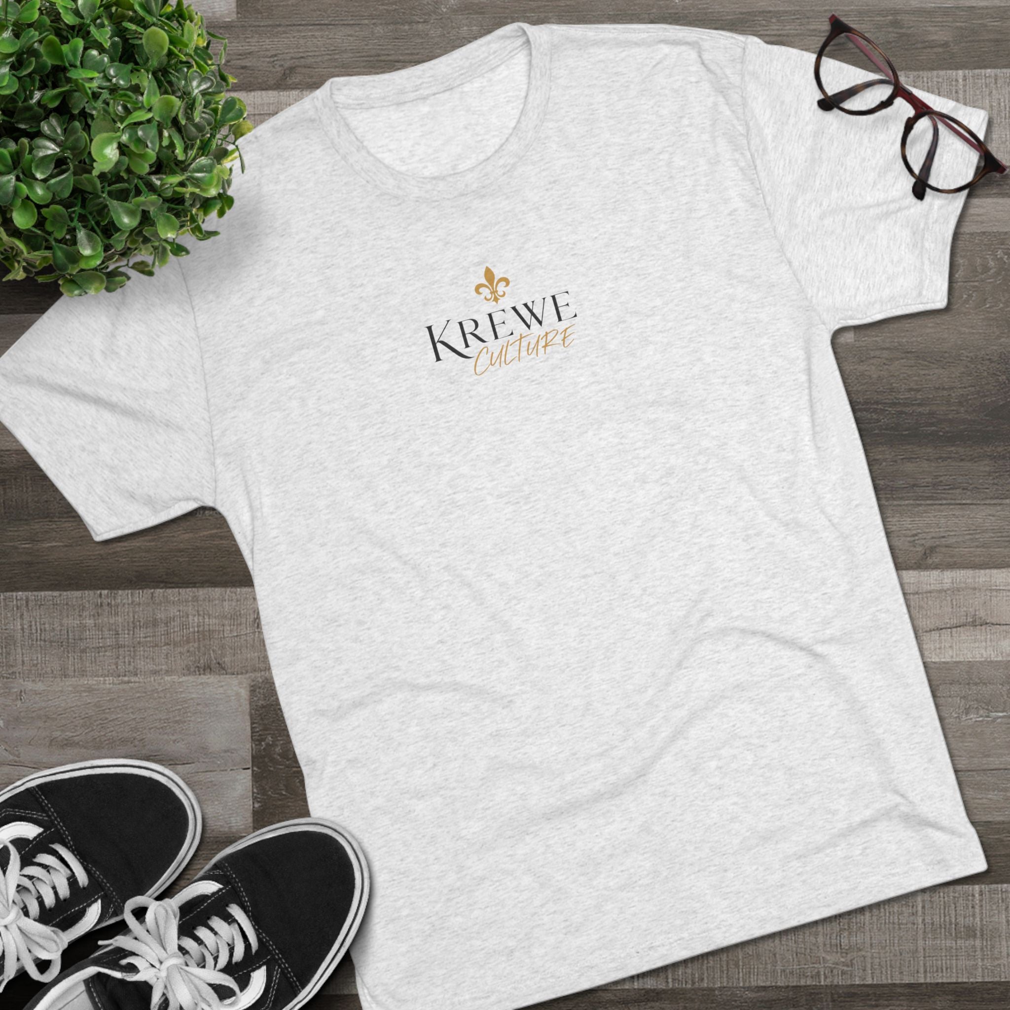 Crew Tee — "Krewe Couture" Front Logo & "Culture Is Everything" Back Graphic