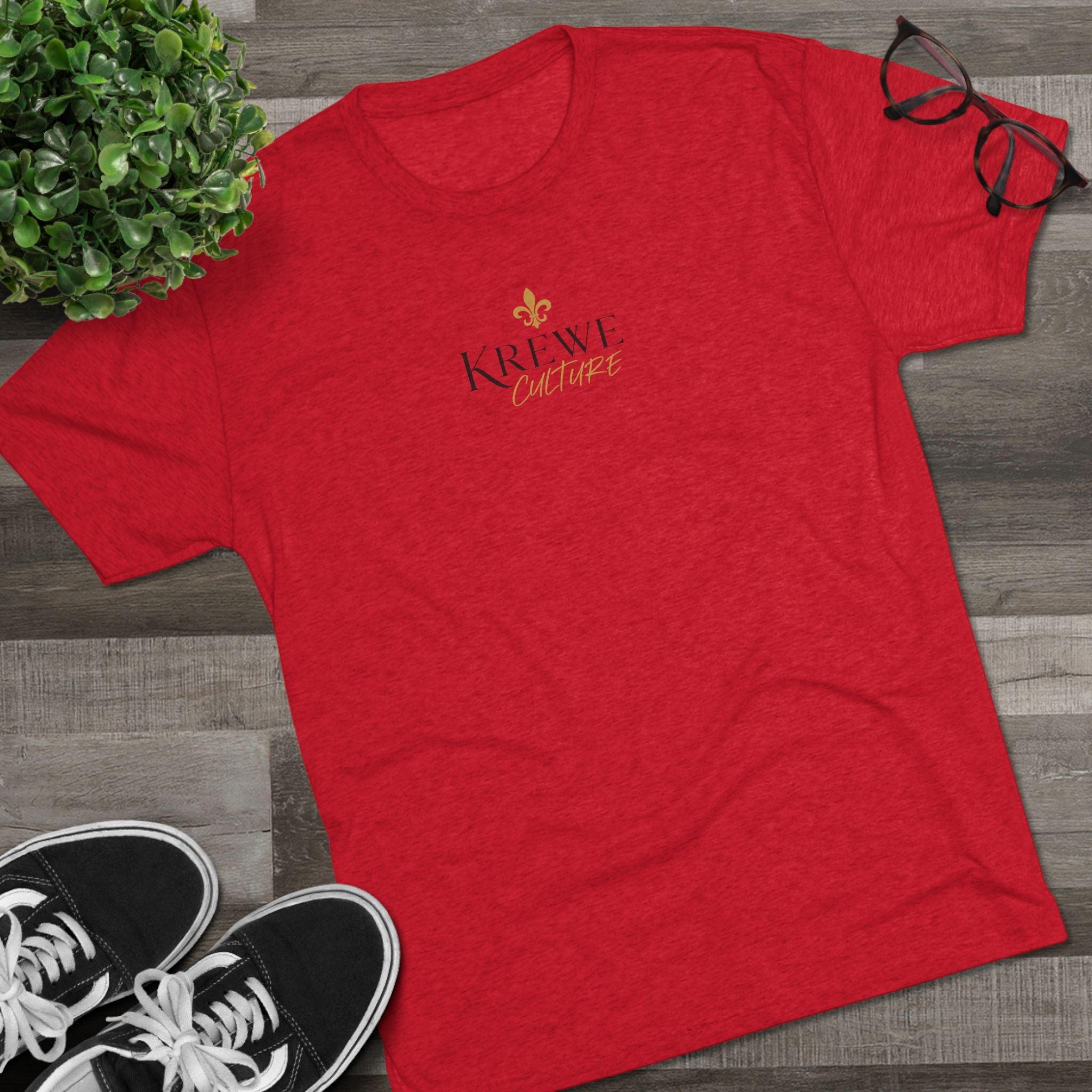 Crew Tee — "Krewe Couture" Front Logo & "Culture Is Everything" Back Graphic