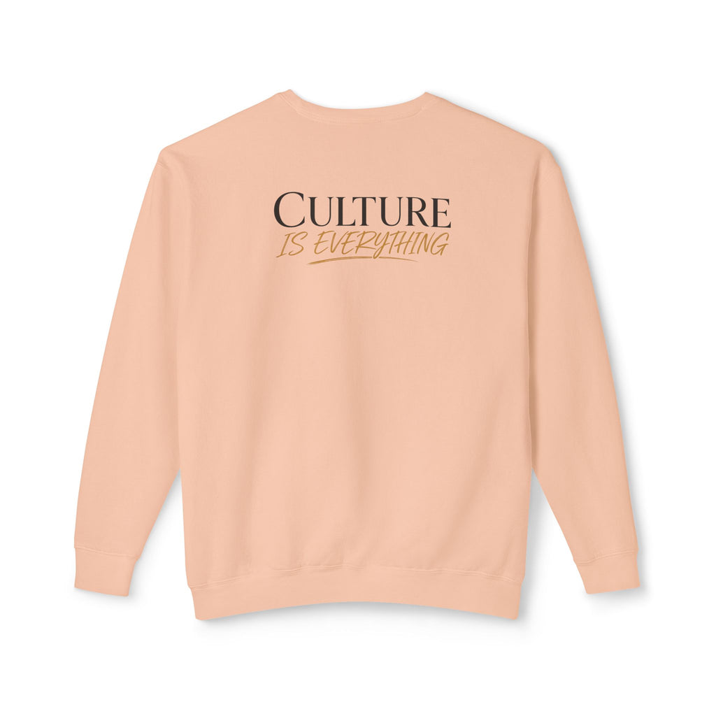 Crewneck Sweatshirt — 'Krewe' Logo Front & "Culture Is Everything" Back (Minimal Luxe)