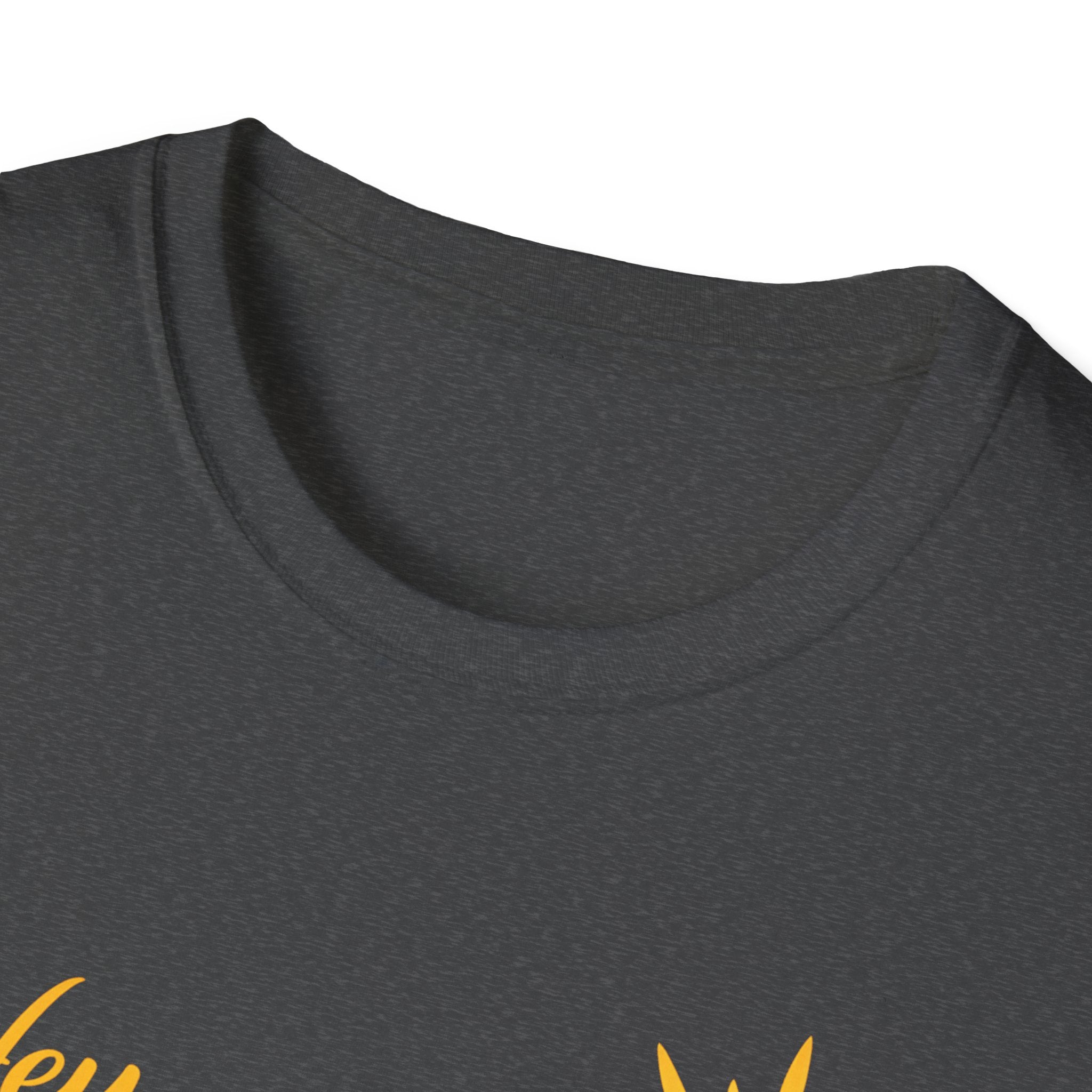 Hey Sunshine T‑Shirt — Bright Sun Script Tee for Women & Men