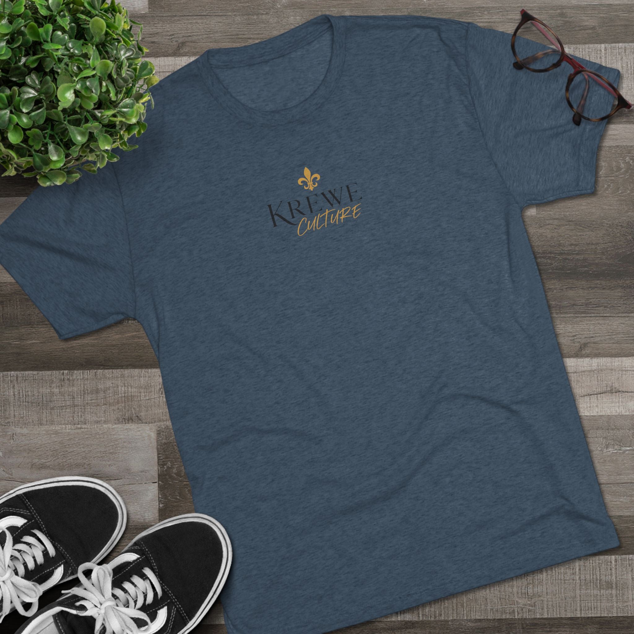 Crew Tee — "Krewe Couture" Front Logo & "Culture Is Everything" Back Graphic