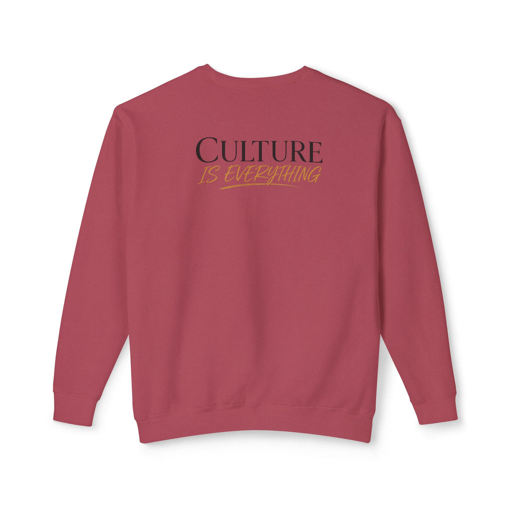 Crewneck Sweatshirt — 'Krewe' Logo Front & "Culture Is Everything" Back (Minimal Luxe)