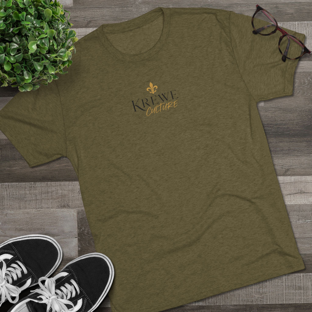 Crew Tee — "Krewe Couture" Front Logo & "Culture Is Everything" Back Graphic