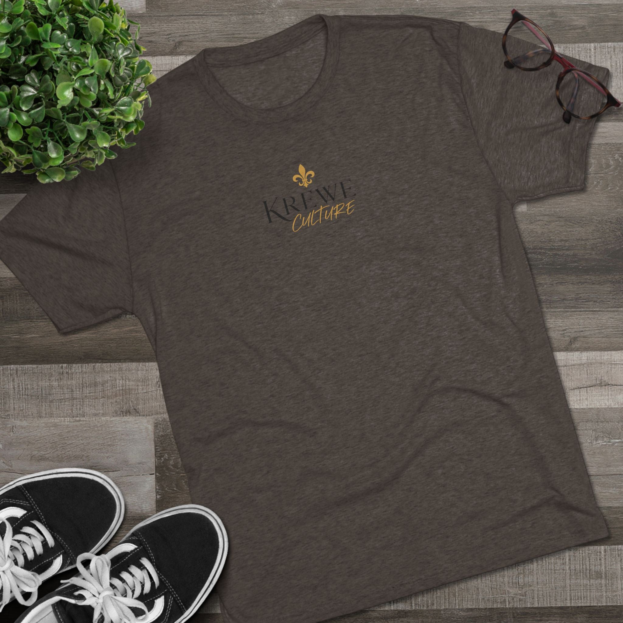 Crew Tee — "Krewe Couture" Front Logo & "Culture Is Everything" Back Graphic