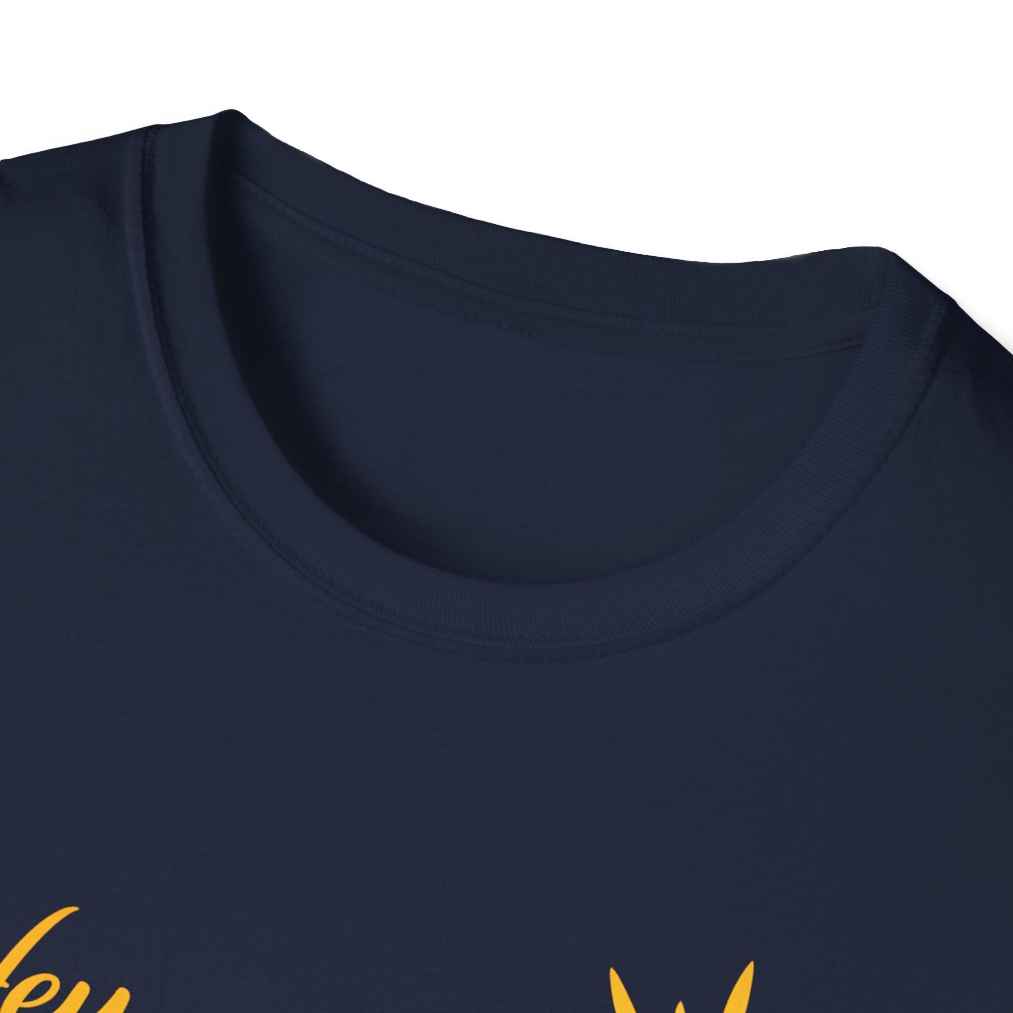 Hey Sunshine T‑Shirt — Bright Sun Script Tee for Women & Men