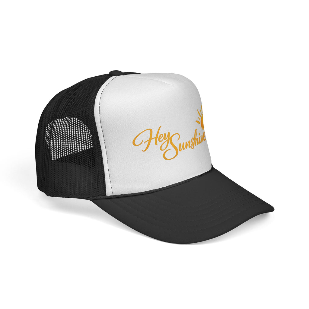 Hey Sunshine Trucker Cap — Sunny Script Embroidered Mesh Hat