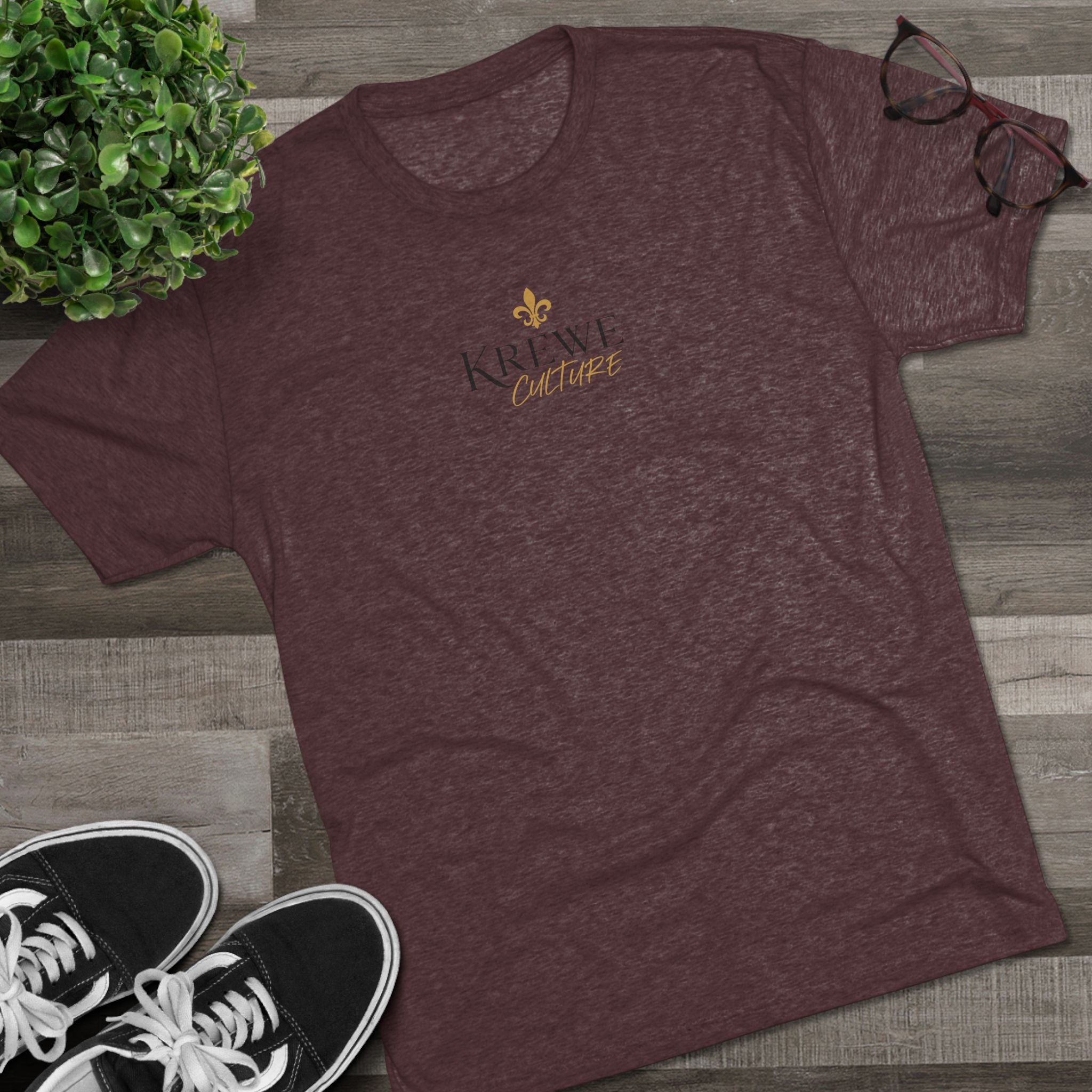 Crew Tee — "Krewe Couture" Front Logo & "Culture Is Everything" Back Graphic