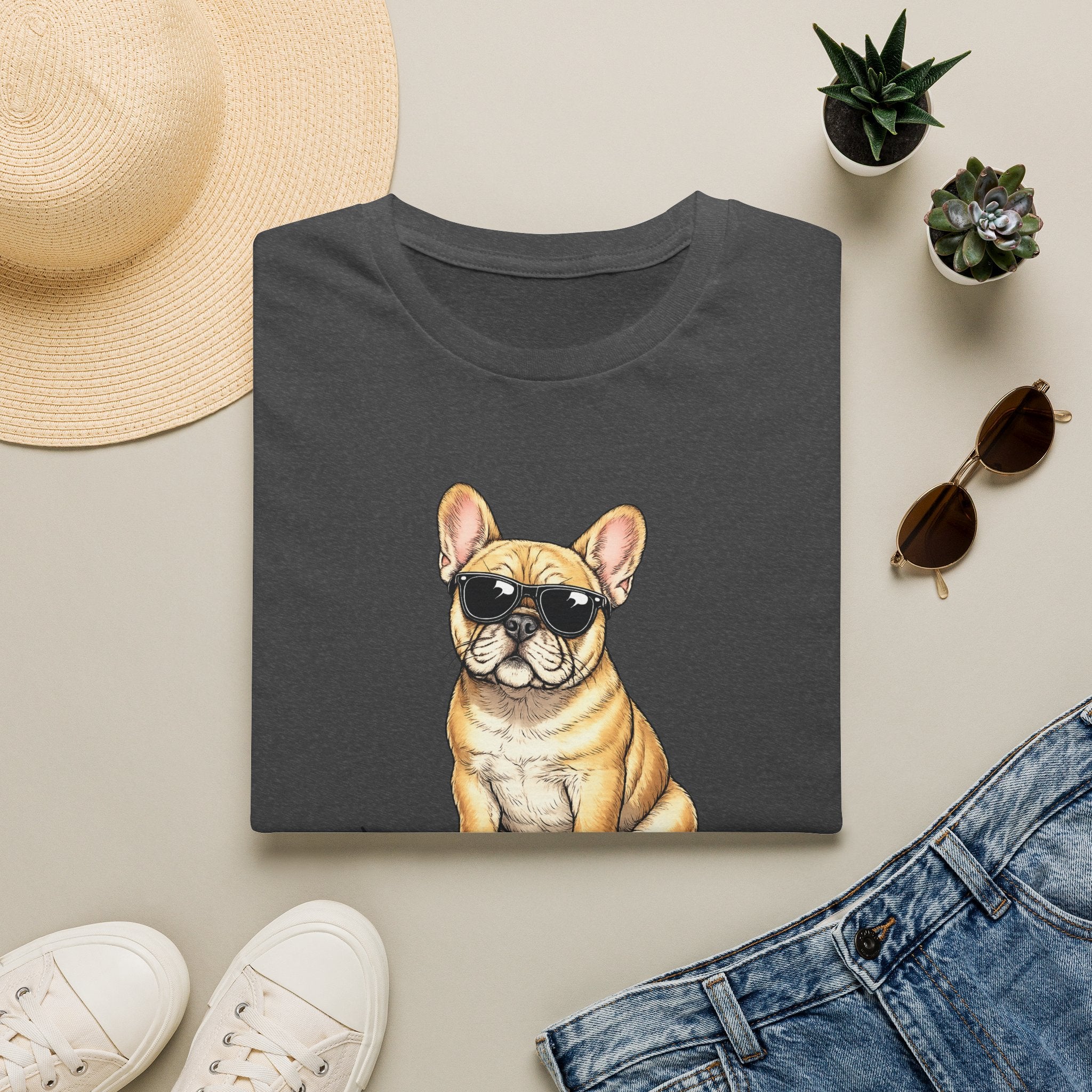 French Bulldog Sunglasses T-Shirt — Cute Cool Dog Tee