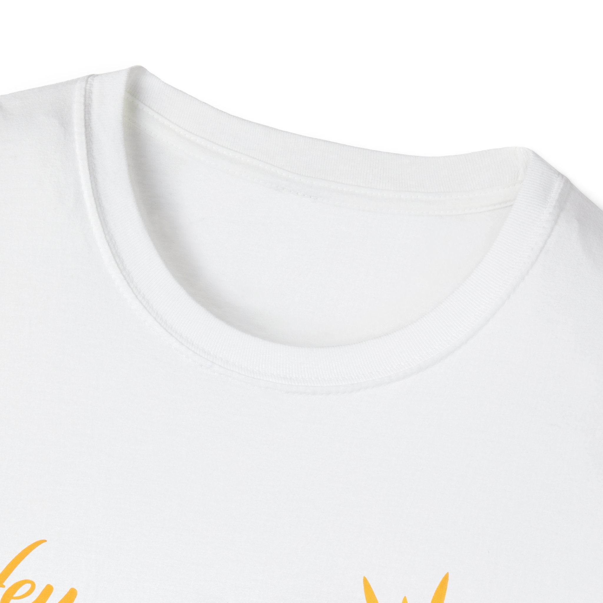 Hey Sunshine T‑Shirt — Bright Sun Script Tee for Women & Men